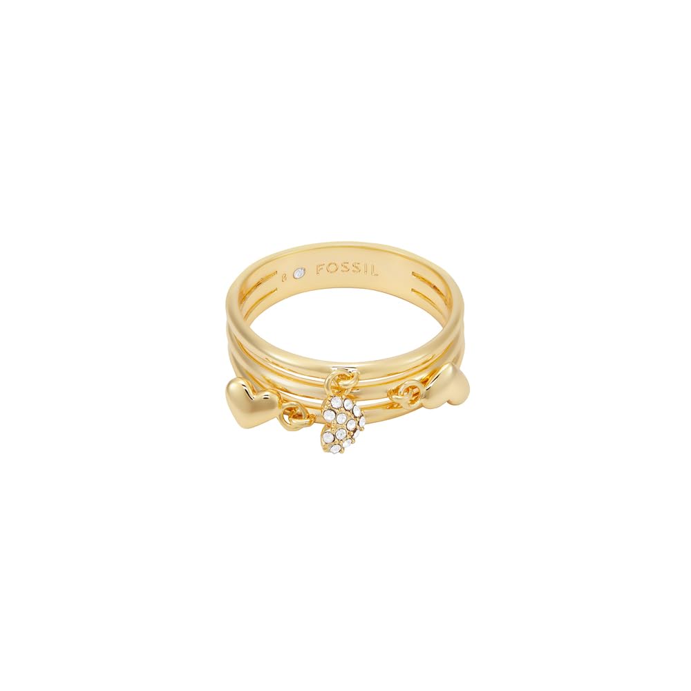 Fossil Sutton Women's Gold-Tone Brass Ring, JA73047108