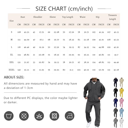 Men'S Casual Athletic Tracksuit Long Sleeve Sweatsuit Hoodies Jogging Track Suits 2 Piece Sets Outfits Sweat Suit2