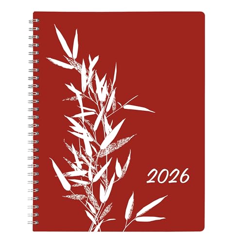 Blueline® 2026 DuraGlobe™ Monthly Planner, 14 Months, December 2025 to January 2027, Bamboo Fibre, 8.875" x 7.125", Joyful, Bilingual (C230.F83BT-26)
