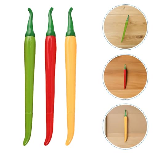 Set de 36 bolígrafos de gel con forma de chile miniatura 7