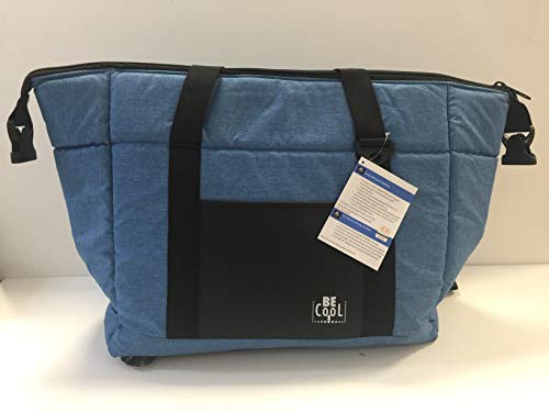 BeCool - Bolsa térmica Summer azul Canvas L. 26 cm. 43 x 22 x 30 cm.