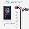 Empsun Wired Earbuds Headphones with Microphone Stereo Bass Earphones Noise Isolation in-Ear Headset Compatible with All Smartphones Tablets iPod IPad MP3 Player That with 3.5 mm Interface(Silver)