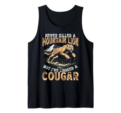 I Have Choked A Cougar Funny Adult Humor Men Tank Top