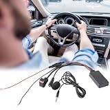 Gettimore Adattatore AUX 5.0 per Pioneer IP-BUS 11 pin, interfaccia musicale autoradio con microfono, supporta DEH-P Series