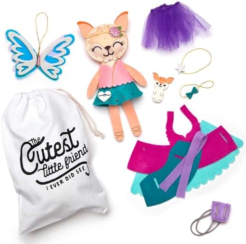 Craft-tastic – Make a Fox Friend Craft Kit – Learn to Make 1 Easy-to-Sew Stuffie with Clothes & Accessories — view 8