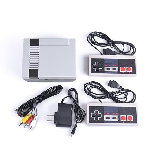 Retro Gaming Console – Classic Mini Game System Built-in 620 Games and 2 Controllers – AV Input Old School Systems, 8-Bit Video Game System with Classic Games