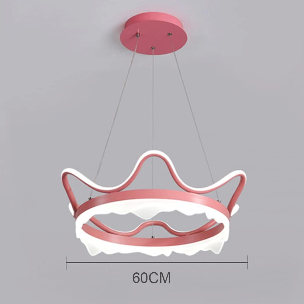 Lampe À Suspension Couronne Créative, Lustres De Chambre D'Enfants En Métal, Éclairage Décoratif Moderne De Chambre De Princesse À Led 42W, Lampes À Suspension De Chambre À Coucher, Lumières S