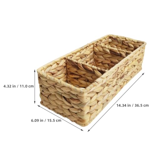 Panier jacinthe d'eau 3 compartiments pour optimiser l'espace compact des petits bureaux