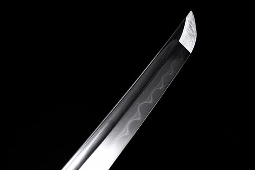 Miniatura 3 de Hecho a mano real de espiga completa china Ruyi Taichi patrón de espada de acero con funda de madera negra de ébano (amarillo-taichi)