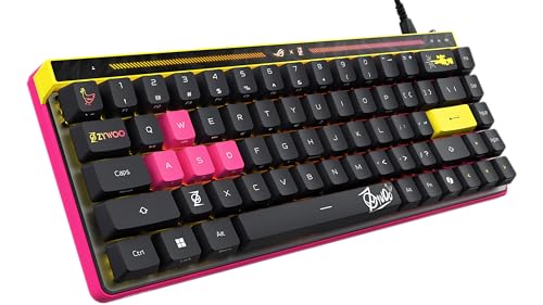Image of ASUS ROG Falchion Ace HFX Hall Effect Wired Gaming Keyboard - 65% TKL, Dual USB-C, Magnetic Switch, Rapid Trigger, Speed Tap, 8K Hz Polling, Touch Panel, Protective Cover, PBT Keycaps - ZywOo Edition