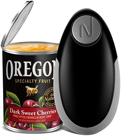 Electric Can Opener with Smooth Edge, One-Touch Automatic Can Opener Opens Almost All Can Sizes, Best Choice for Cooks, Housewives, Elderly and Arthritis Sufferers