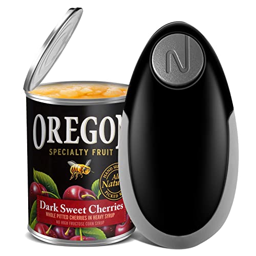 Electric Can Opener with Smooth Edge, One-Touch Automatic Can Opener Opens Almost All Can Sizes, Best Choice for Cooks, Housewives, Elderly and Arthritis Sufferers