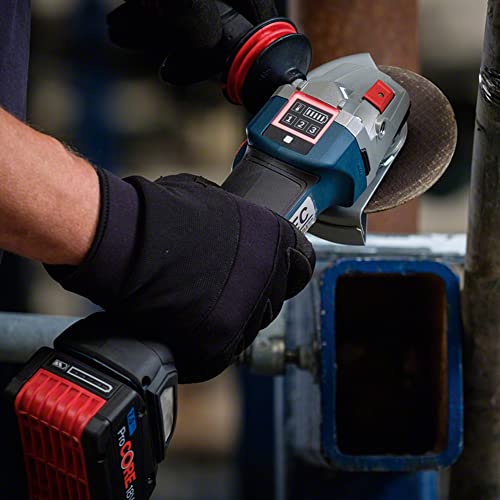 Bosch Professional GWS 18V-10 PSC Moedor angular, módulo de conexão, homem morto, sem bateria, em L-