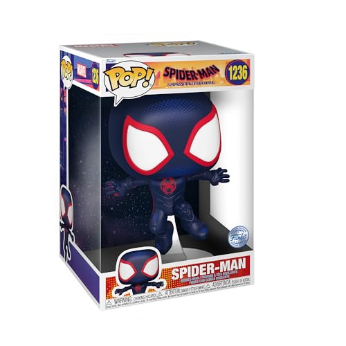 Funko Pop! Jumbo: Spider-Man: Across The Spider-Verse - Miles Morales - Spiderman Into The Spiderverse 2 - Figura de Vinilo Coleccionable - Idea de Regalo- Mercancia Oficial - Movies Fans