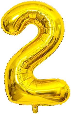 Colourful Number Balloons, 40inch Large Rainbow Number 5 Balloon Foil Mylar Helium Birthday Balloons for Birthday Party Decoration (Rainbow, Number 5)