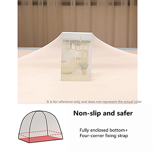 Filet de moustique pliant pop-up et moustiquaire de lit portable