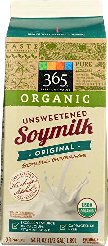365 By Whole Foods Market, Soy Milk Unsweetened Organic, 64 Fl Oz #TOP1