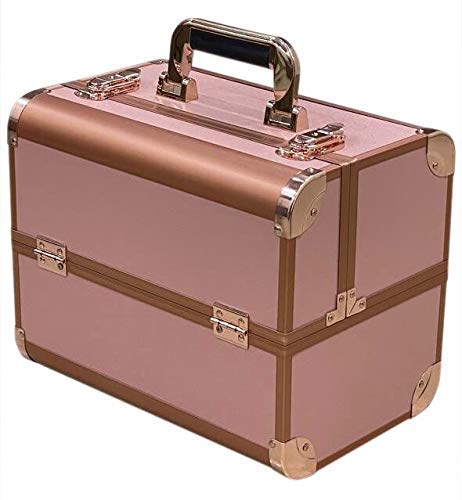 Image of ADSON Solid 21 Cms Cosmetic Pouch (M ACFGGY Plain Rose Gold)