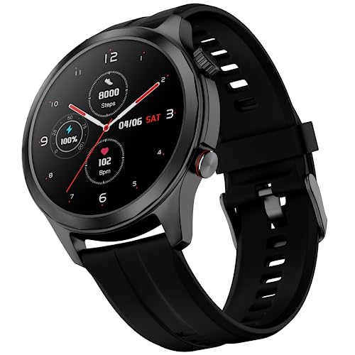 Noise Newly Launched Twist Pro Smartwatch with 1.4″ HD Display, Bluetooth Calling, Functional Crown, Metallic Build, Productivity Suite, 24/7 Heart Rate and 120 Sports Modes-(Jet Black)