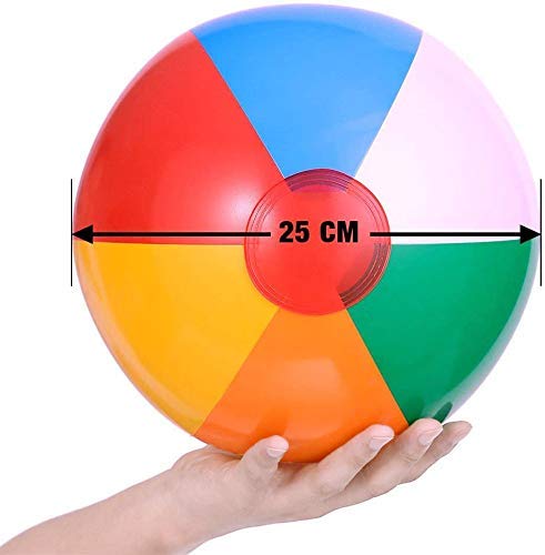 Inflatable Beach Balls (24 Pack), 10" Rainbow Beach Balls Pool Party Balls Bulk Beach Balls Toys For Pool Party Favors Summer Water Toys For Kids. #TOP1