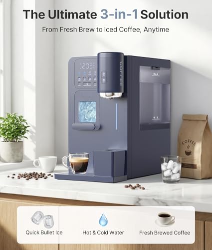 EXNOS 3-in-1 Water Dispenser with Ice Maker