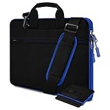 Sacoche de Protection pour Ordinateur Portable : Rembourrage en mousse et doublure en polaire moelleuse pour absorber les chocs et protéger votre ordinateur des rayures accidentelles. Les doubles fermetures éclair latérales permettent un accès facile à votre ordinateur portable