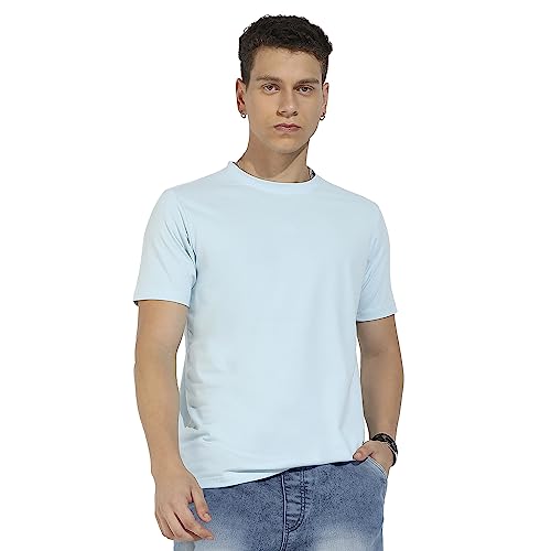 Image of CAHOOT Men's Basic Regular Fit T-Shirt for Casual Wear | Crewneck | Short Sleeve | Pull On Closure | Cotton T-Shirt Crafted with Comfort Fit for Everyday Wear