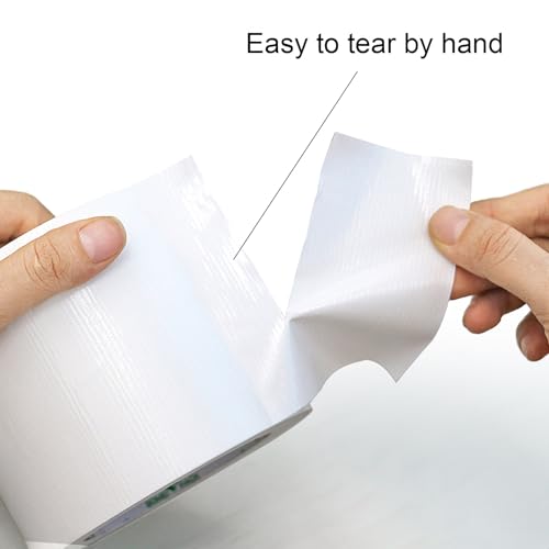 Image of BOMEI PACK 1Pack 4inch Duct Tape Heavy Duty Waterproof White 9Mil 20Yds