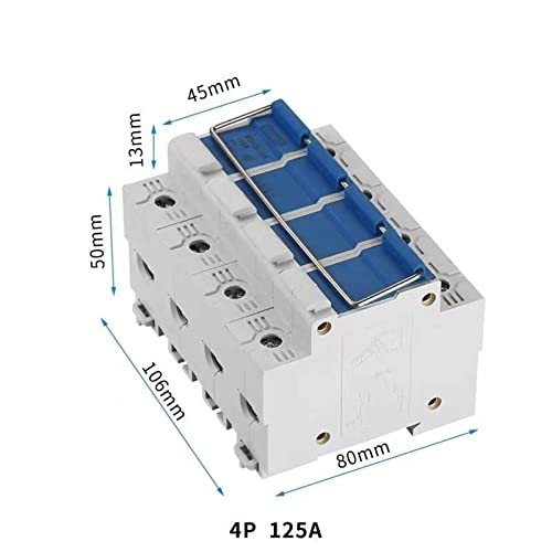Interrupteur d'isolement photovoltaïque contre surcharges 125A 4P