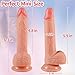 6.3 Inch Realistic Thin Dildo for Beginners, Soft Skinny Dildo Mini Anal Dildo with Balls & Strong Suction Cup, Silicone Slim Small Dildo Fake Penis Sex Toys for Women Gay G-Spot & Anal Play