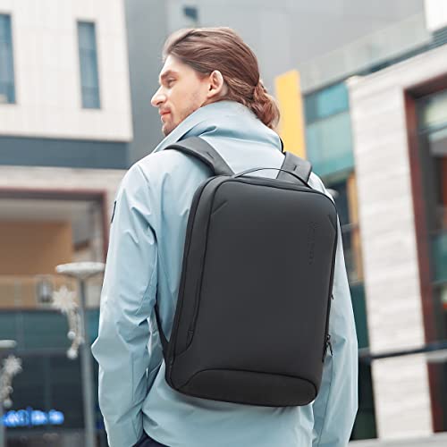 Muzee Travel Business Light weight waterproof Laptop Backpack with USB Charging Port,Gifts for Men and Women,Hard Shell Backpack Fits 15.6/17.3 Inch Laptop-black, Black, 17.3 Inch, Rucksack Backpacks