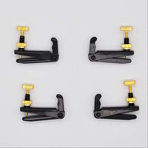 4 Soundman® Fine Tuners for 3/4 or 4/4 Violin (Colour: Black) 4 pcs Cover
