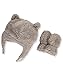 Carter's Baby Boys' Pilot Velboa Hat & Mitten Set (0-9 Months, Grey)
