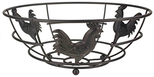 Home Basics Rooster Collection Fruit Bowl