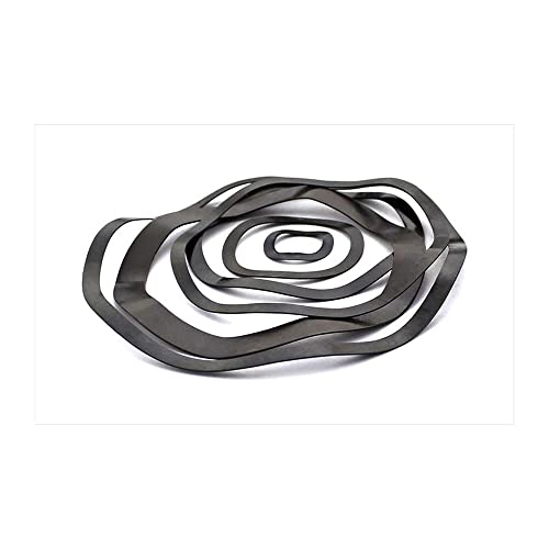 Waleni Five Wave Crest Washer Spring Wave Washer Gasket Wave Washers Spring Washers Carbon Steel Blackening M38/M40/M50/M60 (Color : M60X70X0.6_5Pcs) #TOP2