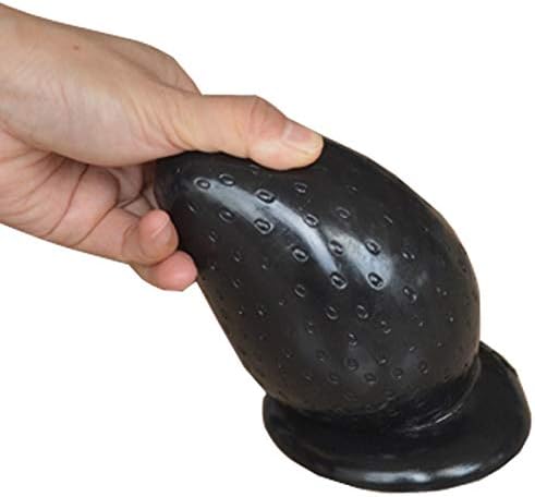 YOUCHUQIN000 Durable Very Useful Big Blockage With Suction Cup Strawberry Blockage Anus Comfortable Partical Huge 3" Thick Blockage Stuffed Stopper Knead,Black