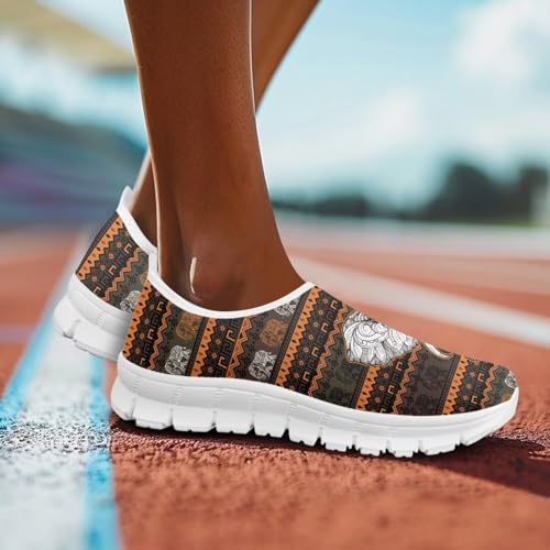 Howilath Western Aztec Slip on Loafers for Women Casual Shoes Anti-Skid Running Sneakers for Travel Indoor Training2