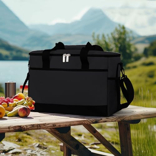Aislante de 35 L – Recipiente térmico para Alimentos fríos y Calientes, isotérmica con Correa de Transporte de Bebidas, mariscos, Leche y Cerveza, Gran para Picnic, Camping - imagen 2