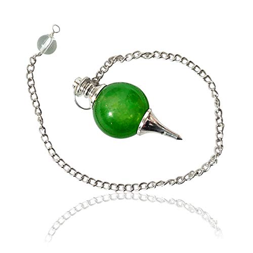 Pendule en aventurine verte pour radiesthésie et soin Reiki