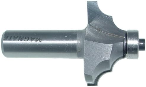 Magnate 3458 Classic Double Round Over Router Bits - 1/4" Radius; 1/2" Shank Diameter