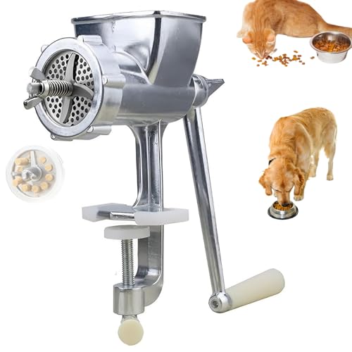 Macchina manuale per pellet per la lavorazione di mangimi per animali domestici e animali, design durevole e lavabile, ideale per mangimi fatti in casa per cani, pesci e pollame