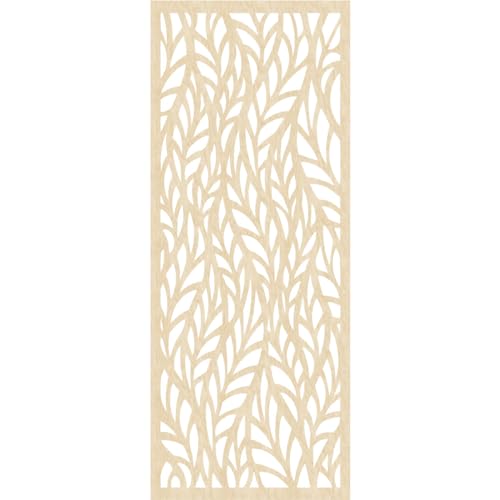Image of 33 3 /8 inchW x 84 3 /8 inchH x 3 /8 inchT Ortonville Decorative Fretwork Wood Wall Panels, Birch