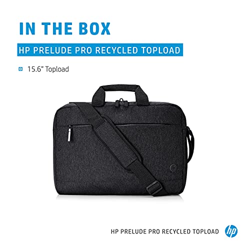 Image of HP Prelude Pro Recycle Briefcase for 15.6 Inch Laptops with Water Resistant Coating (1X645AA), Black