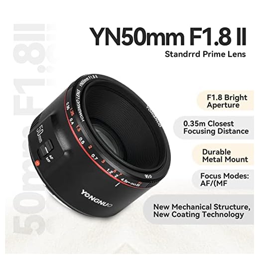 Yongnuo YN50MM F1.8 II Camera Lens