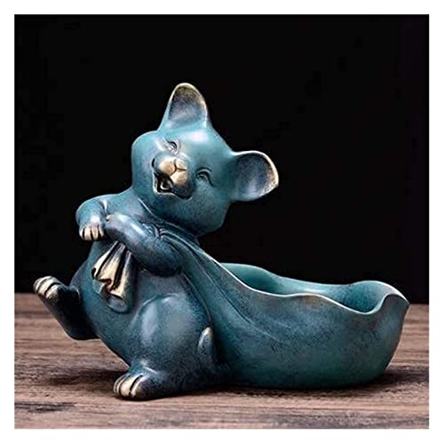 Statue résine animal figurine rangement bureau et table maison - 2