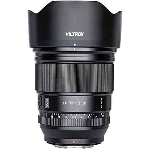 VILTROX PRO 75mm f/1.2 f1.2 Fuji x Mount APS-C Prime Lens for Fujifilm X Mount Camera X-T5 X-H2 X-H2S X-T30 II X-T4