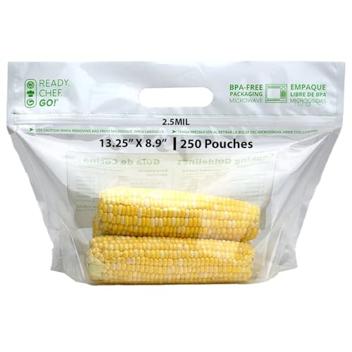 Ready Chef Go Microwavable Produce Pouch 2.5Mil, 13.25" X 8.9"