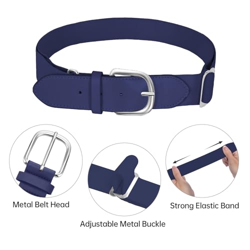 Youth Adult Baseball Softball Socks and Belt Combo, Athletic Cushioned Socks for Boys Girls Men Women3