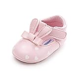 Retour ou échange gratuit ESTAMICO Chaussures Premiers Pas bébé Fille Baskets bébé en Cuir Souple Lapin Rose 6-12 Mois