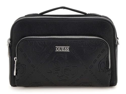 Sac à épaule bandoulière GUESS Boston Camera Bag petit format rigide noir